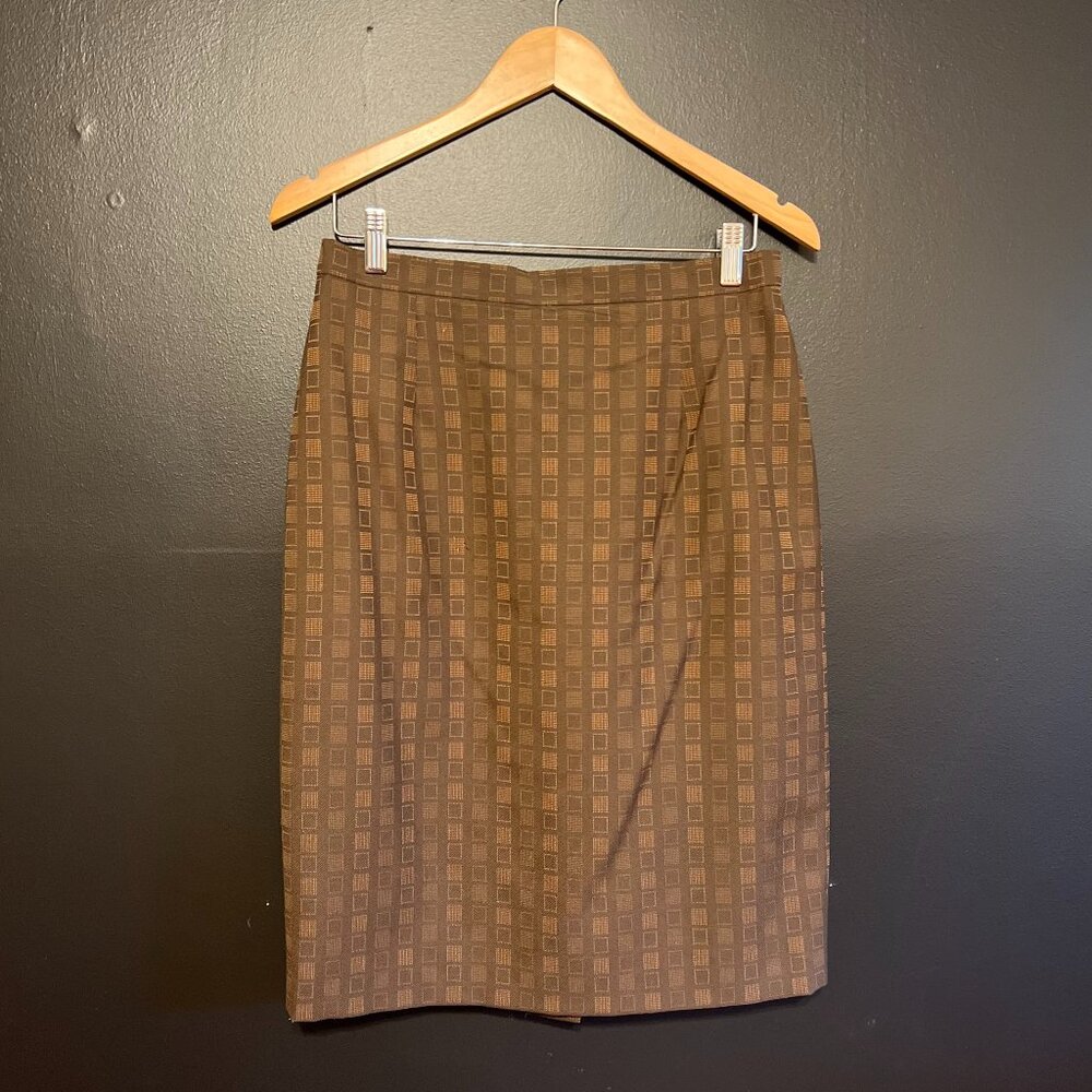 Escada Wool Blend Pencil Skirt